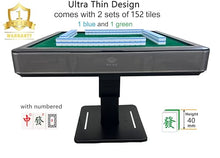 usamjtable Ultra Thin Folding Automatic Mahjong Table 40mm Gray