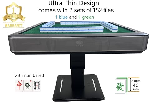 usamjtable Ultra Thin Folding Automatic Mahjong Table 40mm Gray