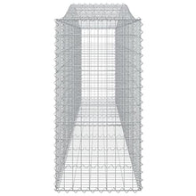 Arched Gabion Baskets 2 pcs 157.5"x19.7"x39.4"/47.2" Galvanized Iron White Black Other
