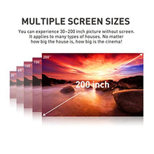 TEDILUVI Projector Mini Android 9.0 4000mAh battery,Support 4K Miracast Airplay Mobile Video Beamer