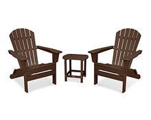 POLYWOOD® South Beach 3-Piece Folding Adirondack Set in Mahogany