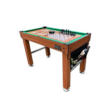KICK Defender 48" 10-in-1 Multi-Game Table (Brown) by KICK