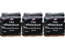Long Needle Pine Straw Mulch - 2400 Sqft Coverage 3 Set - Premium USA Harvested PineStraw for Landscaping, Weed Control, Moisture Retention & Erosion Control - USA Pinestraw