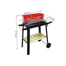 ZHCHAO Home Square Charcoal BBQ Grills Portable Outdoor Picnic Barbecue Stove BBQ Tools for Garden Camping