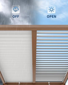 GarveeLife Louvered Pergola 10 ft x10', Outdoor Pergola with Adjustable Louvered Roof, Reinforced Aluminum Frame, Integrated Drainage System, Hardtop Gazebo for Patio, Deck, Wood Grain