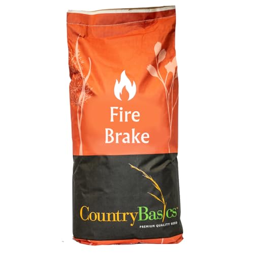 Country Basics Fire Brake Grass Seed Mix – Drought Tolerant Native Western Blend for Fire-Resistant Landscaping & Defensible Space – Cool Season Low-Growing Habitat Seed 25 LB
