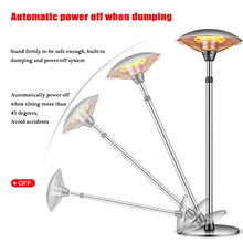 Electric Infrared Patio Heater, Freestanding Adjustable Outdoor Heater, 3 Heat settings, for Indoor/Outdoor, Garage and Backyard