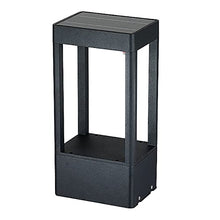 VELLOW Square Solar Post Lantern Light,IP55 Waterproof Road Stigma Lamps Fixtures,Outdoor Aluminum Yard High Brightness LED Column Lamp Lantern,Decorations Landscape Lighting for Patio Porch Railing