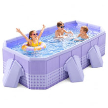 Foldable Above Ground Swimming Pool, Portable Backyard Pool