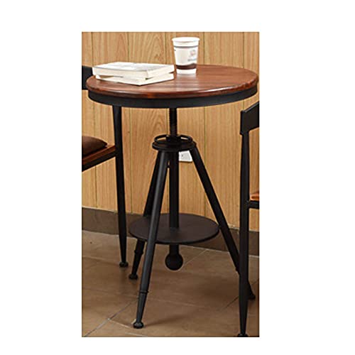 Dining Table Round Small Office Table Conference Table Coffee Meeting Table Outdoor Side Table (Color:1,Size:55cm in Diameter) (1 60cm in diameter)