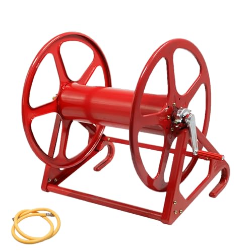 DKPLOE Garden Hose Reels for Outside Wall Mount Freestanding Wall Mounted Hose Reel Suitable for Collection and Car Wash Gardening Agriculture Small Truck Installation(Includes 300 cm tube)