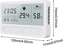 JDXQBLD Weather Stations Wireless Indoor Outdoor Thermometer Temperature and Humidity Monitor Wireless Weather Station Clock Temperature Thermometer with LCD Display