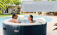 Intex PureSpa Plus 6 Person Inflatable Hot Tub Navy Blue