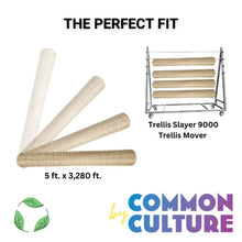 Common Culture Bio Trellis Netting Bulk Roll | 5 ft x 3,280 ft with 3.5-Inch Squares | Heavy-Duty Plant Support for Gardening, Climbing Plants, and Hydroponics | UV Resistant, Durable, Easy to Install