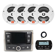 Enrock Audio Infinity PRV-315.2 Marine Bluetooth Radio Receiver & 4x 6.5" Speakers White