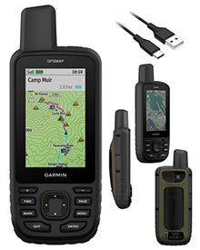 Wearable4U Garmin GPSMAP 67 Rugged Hiking Handheld +E-Bank with Car & Wall Chargers