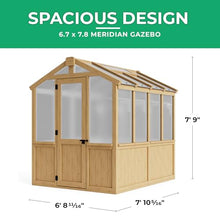 Yardistry 6.7' x 7.8' Meridian Greenhouse Beige