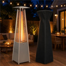 48,000 BTU Propane Patio Heater with Wheels and Cover(Brown)