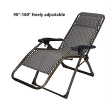 Renovation House Chairs Zero Gravity Chair Large Portable Patio Recliners Adjustable Folding Chair with Cup Holder for Poolside Outdoor Yard Beach Durable (Color : 1002)