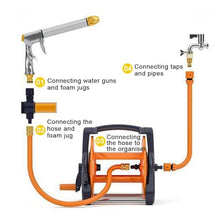 Water Hose Hose car wash Watering Flowers Catch tap tap、high Pressure Water Gun Hand Push Hose cart、Garden Hose and Ree、Supplied Assembled with 30m-60m Hose、1 Nozzle and Fittings (Size : High pressur