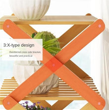 Plant Stand Plant Pot Stand Flower Stand Bamboo Wood Plant Shelf Folding Flower Display Stand Indoor Display Stand Home Patio Garden Plant Shelf Plant Stands Indoor ( Color : A , Size : 73*31*70cm )