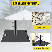 ngddf2haa Tools 1.5"-2" Umbrella Base Heavy Duty Steady Round/Square Umbrella Base Round Umbrella's Holder Stand Outdoor Black/Sliver (Color : 24inch Square) (27)