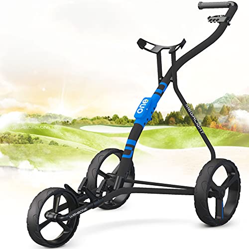 GolfWishbone Golf Push Cart Blue