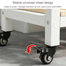 ARTUNV Movable 3-Tier Metal Plant Stand On Wheels for Indoor Living Room