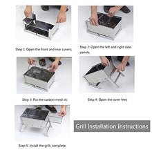 YHdtUO Grill Accessories, Portable Camping Kitchen SIL Set, BBQ Tools Set with Foldable Grill and Storage Case, Perfect for Outdoor, Camping, Backyard，