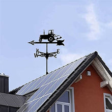 Simple and Strong Tractor Rooftop Weathervane Wind Vane Steel Weathervane Roof Vane Measuring Tools Weather Vane Metal Ornament Wind Vane.