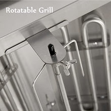 Dntum Vertical Rotisserie Oven Grill, Countertop Rotation Kebab Grill, Adjustable Temperature 50-300℃, With Double Row Cooling Holes, 360 ° All-Round Grilling, for Restaurant, Home Kitchen