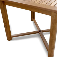 Whitecap 60052 Teak Square Dining Table with Slat Tabletop Design