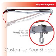 ADVANING SG Series, 12'x10' Manual Retractable Awning, Fully Assembled Quality UV+ Sun Shade Canopy, Color: Burgundy, MA1210-A108NG