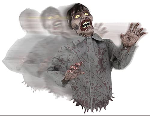 At homes Halloween Animated Bump and Go Zombie Prop