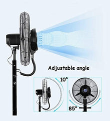 DFEDHF Industrial Misting Fan with Oscillating Cooling Mist Humidifier Adjustable 3 Speed Misting Cooling Fan for Home Office and Restaurant 260W 42L Water Tank, Copper-75cm