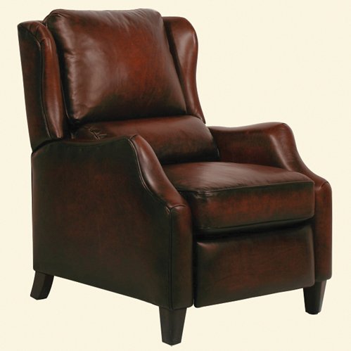 BarcaLounger Berkley ll Leather Wing Power Electric Recliner Color: Stetson Bordeaux