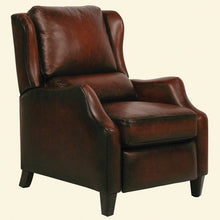 BarcaLounger Berkley ll Leather Wing Power Electric Recliner Color: Stetson Bordeaux