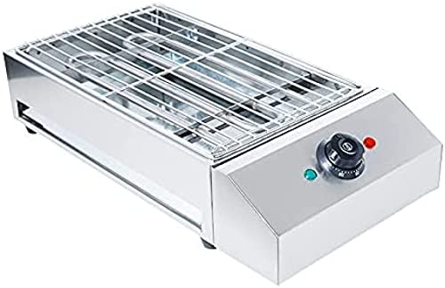 2800W Portable Smokeless Electric Grill Barbecue Grill with Continuous Temperature Adjustment 50~300°C/122°F-572°F, CE/FCC