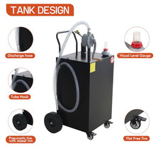 GarveeTech 50 gal Portable Oil Transfer Fluid Diesel Fuel Storage Tanks Gas Caddy Storage Diesel Kerosene Storage Containers for Boat, Atv, Car, Motorcycle (Black)