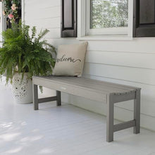 highwood Lehigh Picnic Garden Bench, 5 feet, Harbor Gray