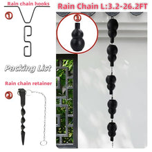 DFTDFYXYRain Chain Outdoor Rain Chains Rain Water Catcher Aluminum Downspout Catcher Adjustable Rain Catcher Chain with Hook and Holder for Gutters Rain Chains,Courtyard,Temple,Garden,8m(26.2ft)