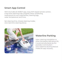 Eoweiot Automatic Robotic Pool Cleaner, Wall-Climbing Vacuum with 180-Minute Runtime, Ideal for In-Ground Flat Pools Up to 2000 Sq.Ft