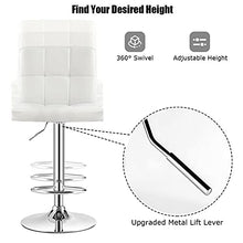 HASMI Bar Stools Set of 4 Adjustable Bar Stools PU Leather Swivel Kitchen Counter Pub Chair Modern Barstools Bar Chairs (Color : Gold)