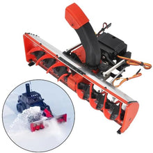 RC Electric Snow Plow Turbine Snowblower, 3D Printed Metal Shovel Bucket Assembly, 360° Rotating, for 1/12 1/14 Bulldozer Car