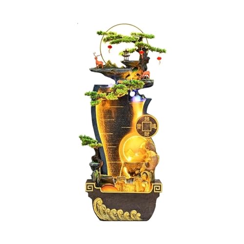 QuantumX3 Water Fountain Outdoor Living Room Water Fountain, Balcony Office Decoration, Courtyard Garden Floor Circulating Water Ornaments Outdoor Fountain(L)
