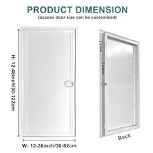 14"x24"/22"x40"/24"x48" Inspection Panel White Attic Access Door Wall Hatch｜Service Shaft Door for Conceals Pipes Wires Meters Fuse Box Cover(24x48in/61x122cm)