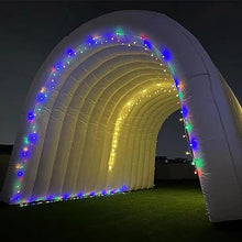 Sewinfla Inflatable Sports Tunnel Entrance with Blower 16x10x10ft Blue