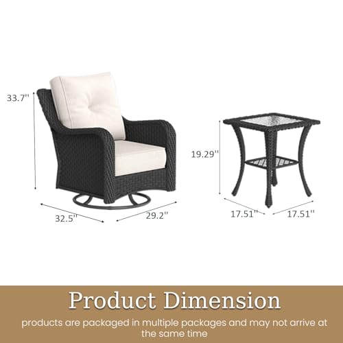 Aeeiua 6 Piece Outdoor Patio Furniture Set