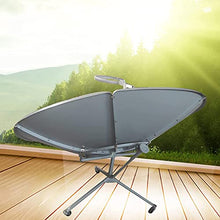 JYETAXDISS Portable Parabolic Solar Cooker, Outdoor Camping Concentrated Solar Oven, Focus Temperature: 700-1000°C, Suitable for Picnic, Camping, Travel,