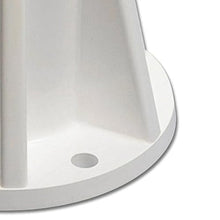 3 Step Inground Pool Ladder & 6 in Ladder Surface Mounting Base, White